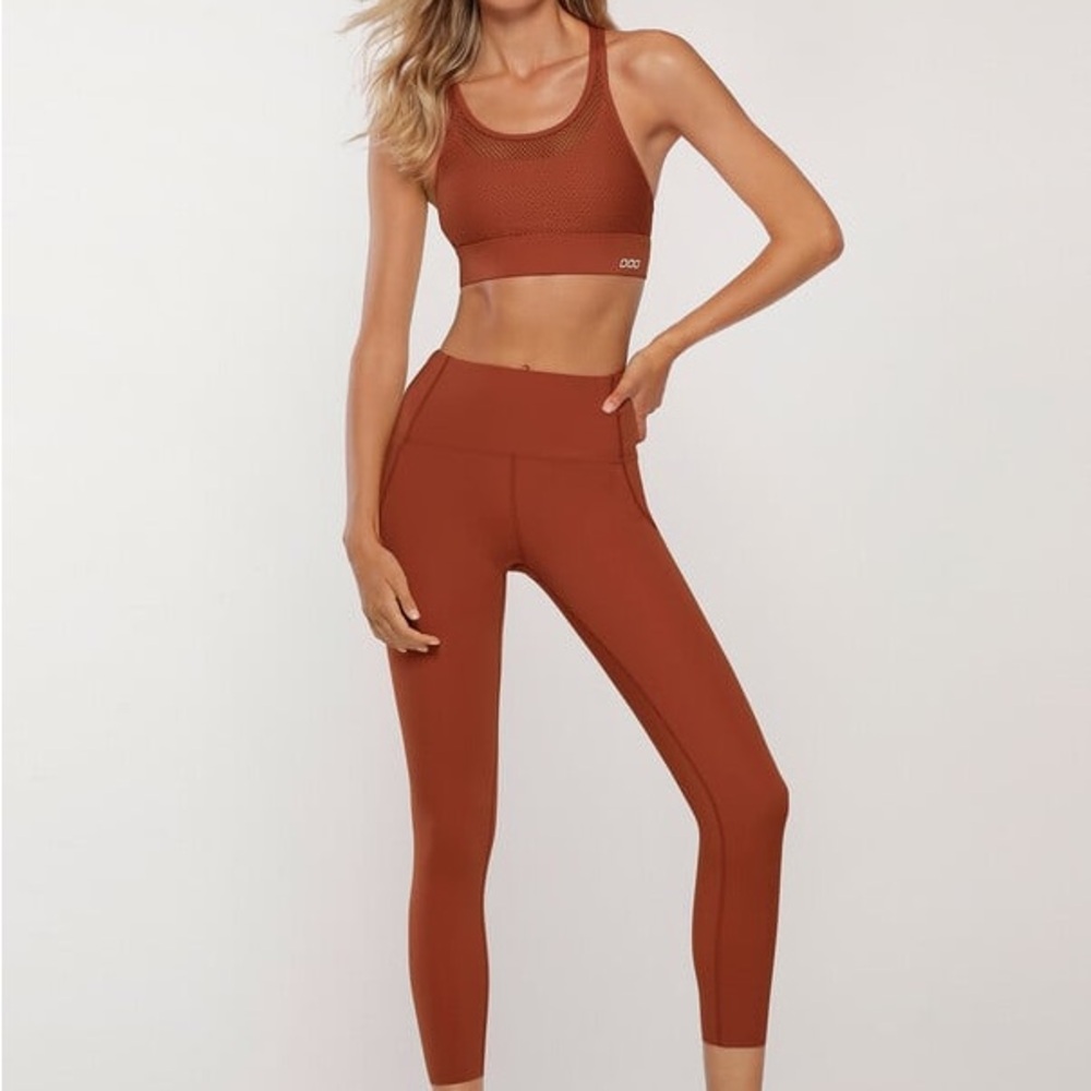Red leggings